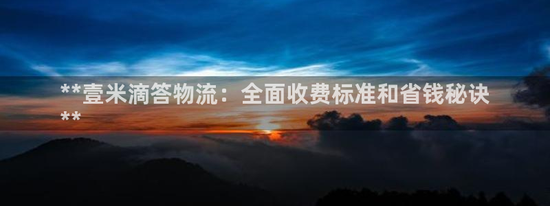 28圈注册网址：**壹米滴答物流：全