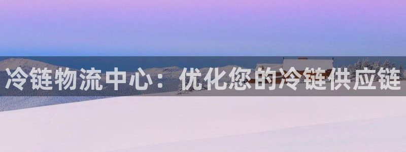 28圈aPP退款：冷链物流中心：优化