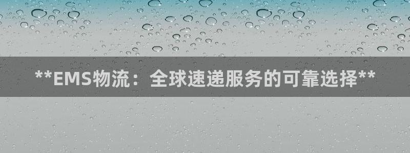 28圈官方平台：**EMS物流：全球